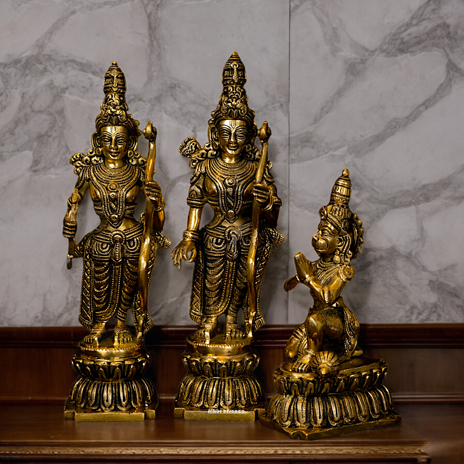 Buy Ram Darbar Idol Solid Brass - 12 inches Nikuressence