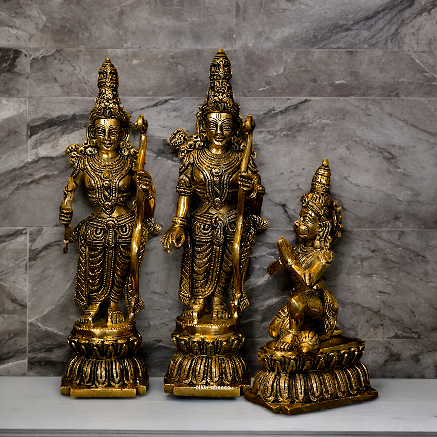 Buy Ram Darbar Idol Solid Brass - 12 inches Nikuressence