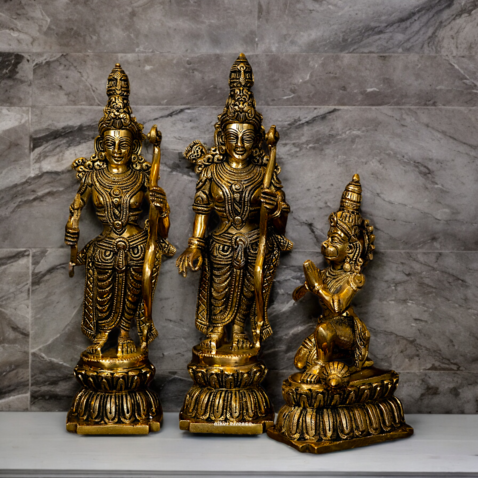 Buy Ram Darbar Idol Solid Brass - 12 inches Nikuressence