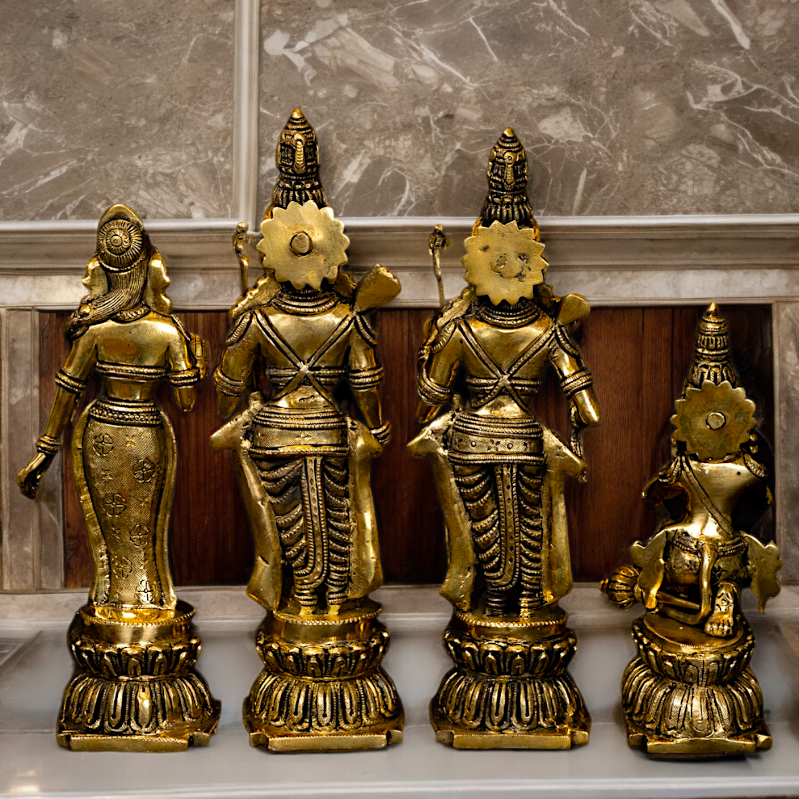 Buy Ram Darbar Idol Solid Brass - 12 inches Nikuressence