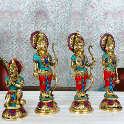 Buy Ram Darbar Idol Brass with Stone Work - 12.5 inches Nikuressence