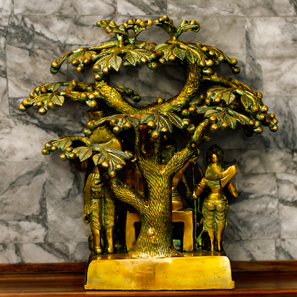 Online Brass Ram Darbar Idol with Tree - 18 inches Nikuressence