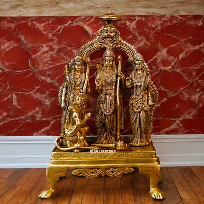 Large Ram Parivar Brass Idol - 13.386 inches Nikuressence