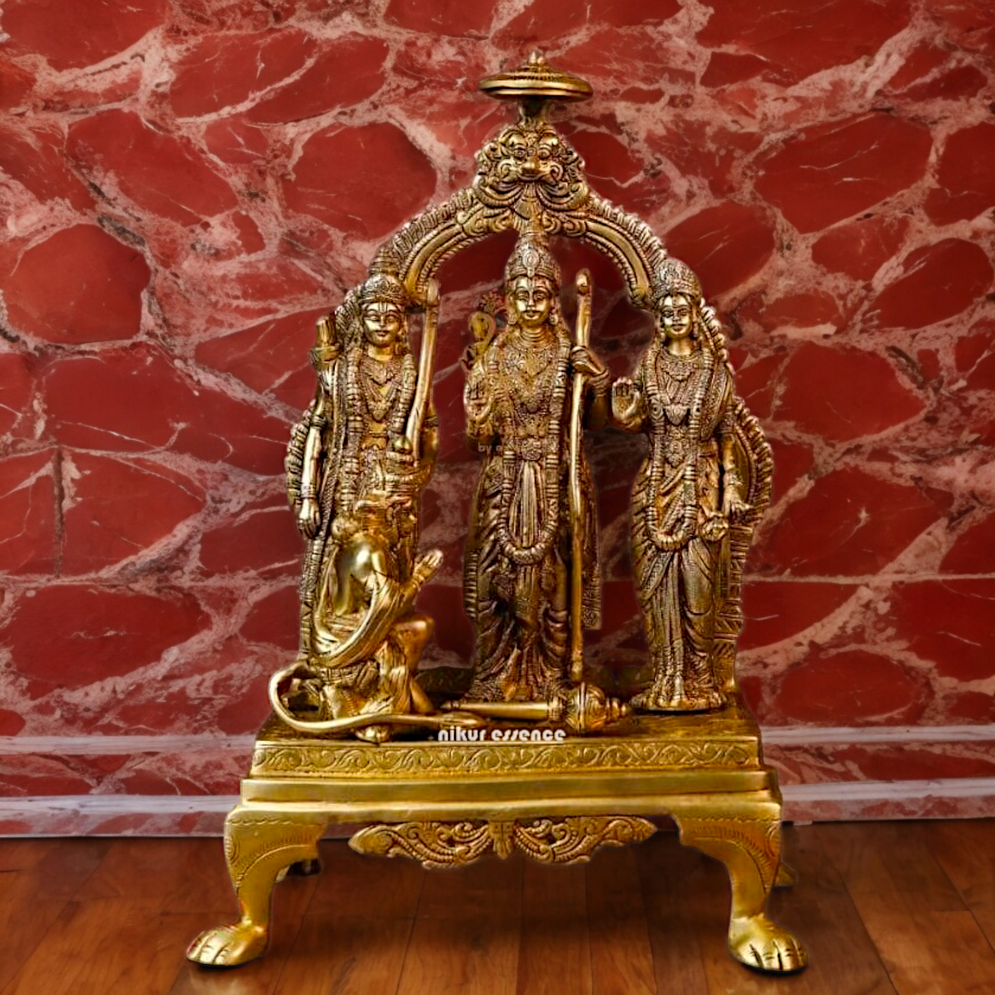 Large Ram Parivar Brass Idol - 13.386 inches Nikuressence