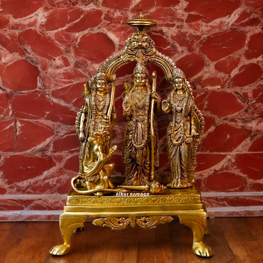 Large Ram Parivar Brass Idol - 13.386 inches Nikuressence