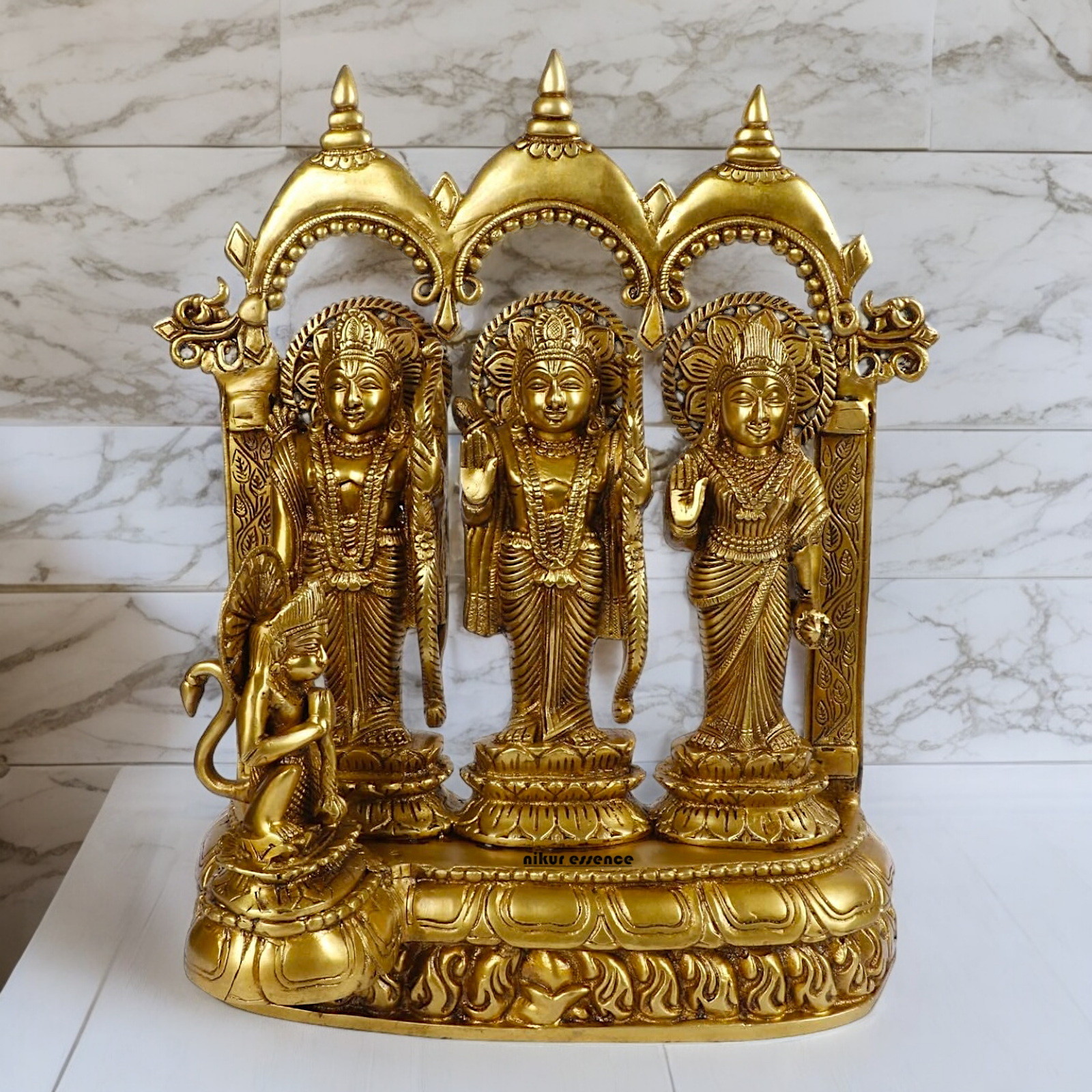 Solid Braas Ram Darbar Statue - 16 inches Nikuressence