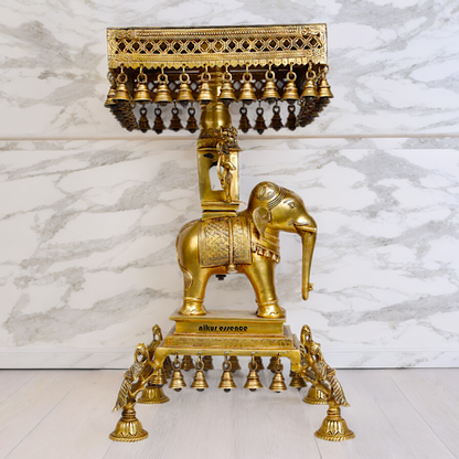 Shop Elephant Chowki Brass - 23 inch Nikuressence