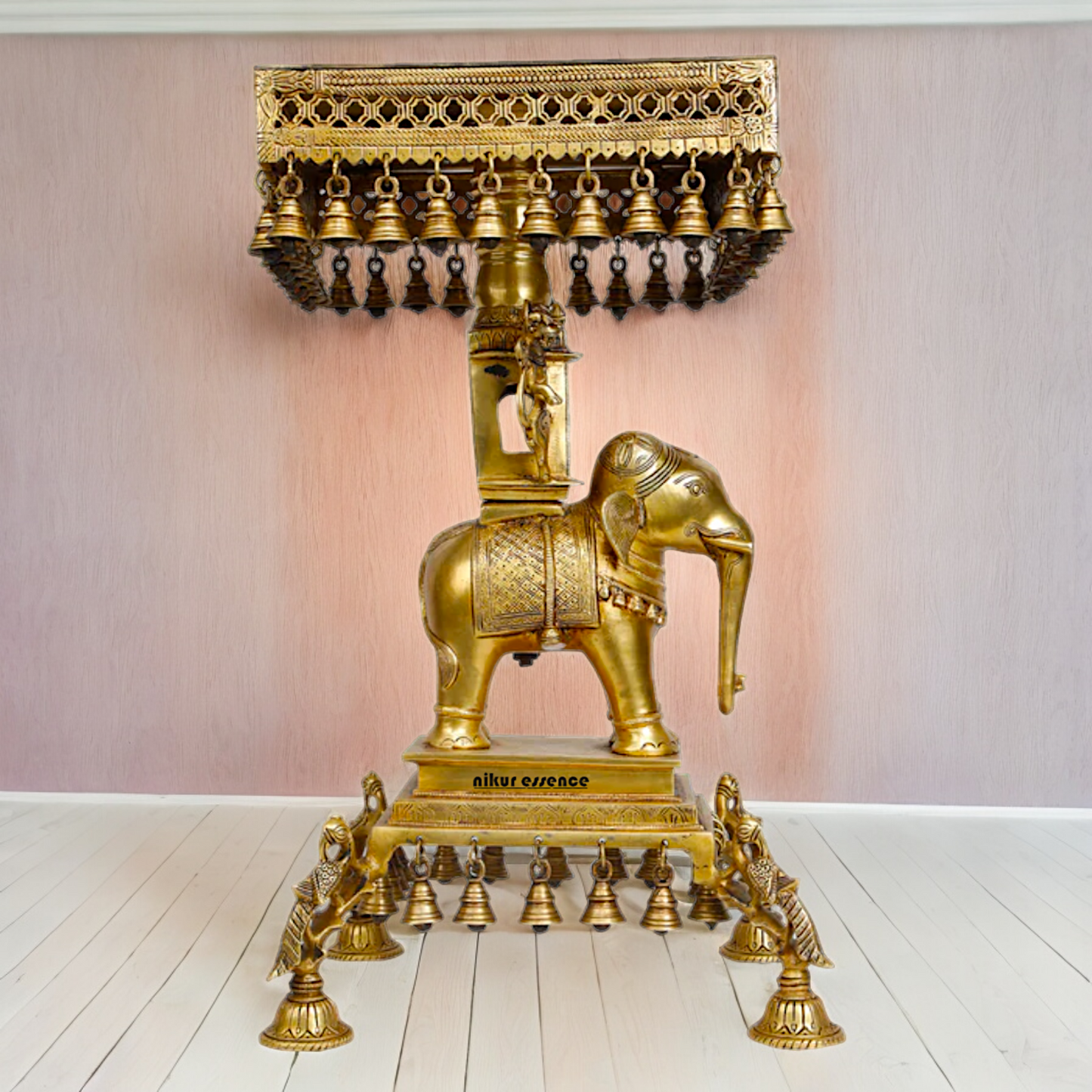 Shop Elephant Chowki Brass - 23 inch Nikuressence
