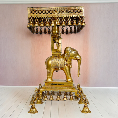 Shop Elephant Chowki Brass - 23 inch Nikuressence