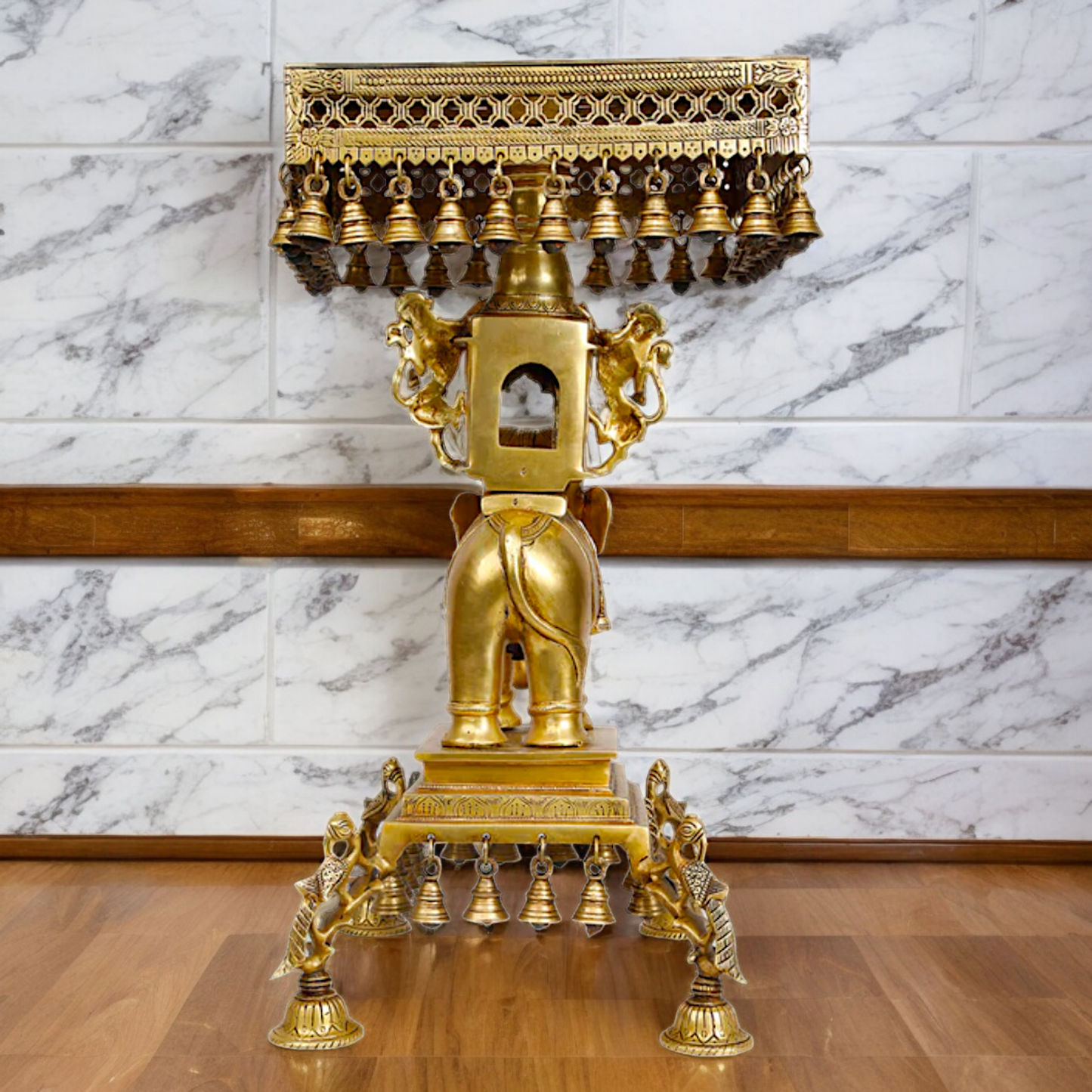 Shop Elephant Chowki Brass - 23 inch Nikuressence