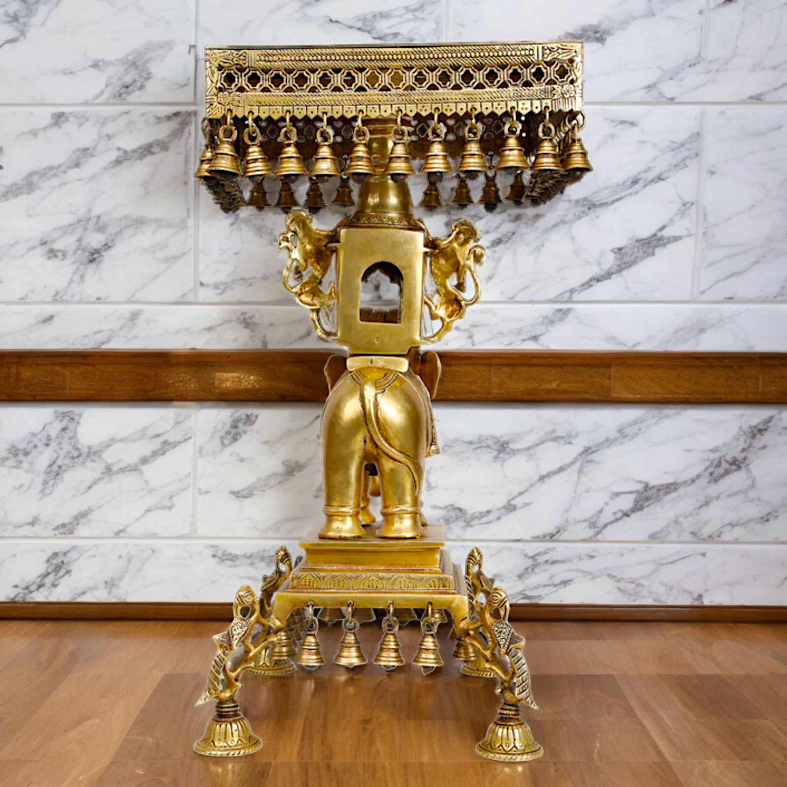 Shop Elephant Chowki Brass - 23 inch Nikuressence