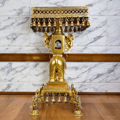Shop Elephant Chowki Brass - 23 inch Nikuressence