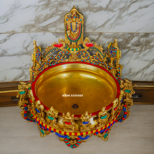 Shop Balaji Urli With Stone Work - 17 inch Nikuressence
