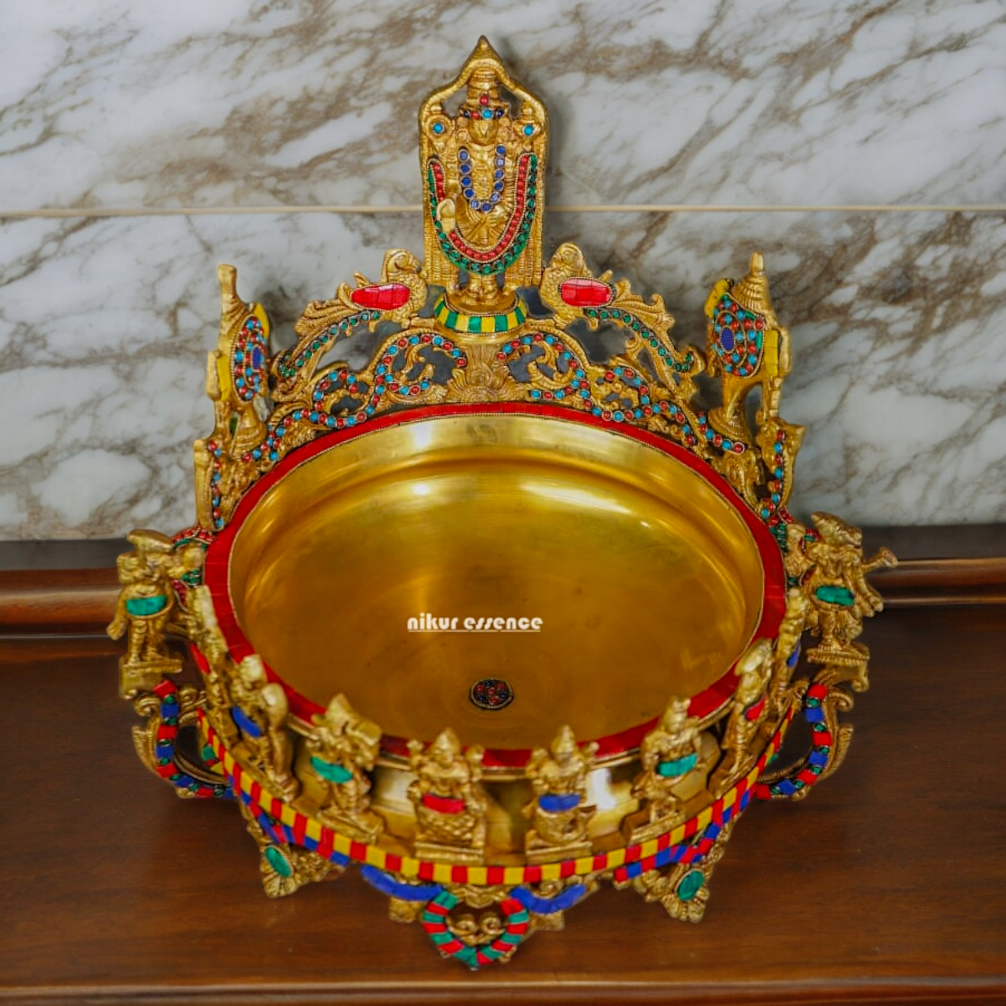 Shop Balaji Urli With Stone Work - 17 inch Nikuressence