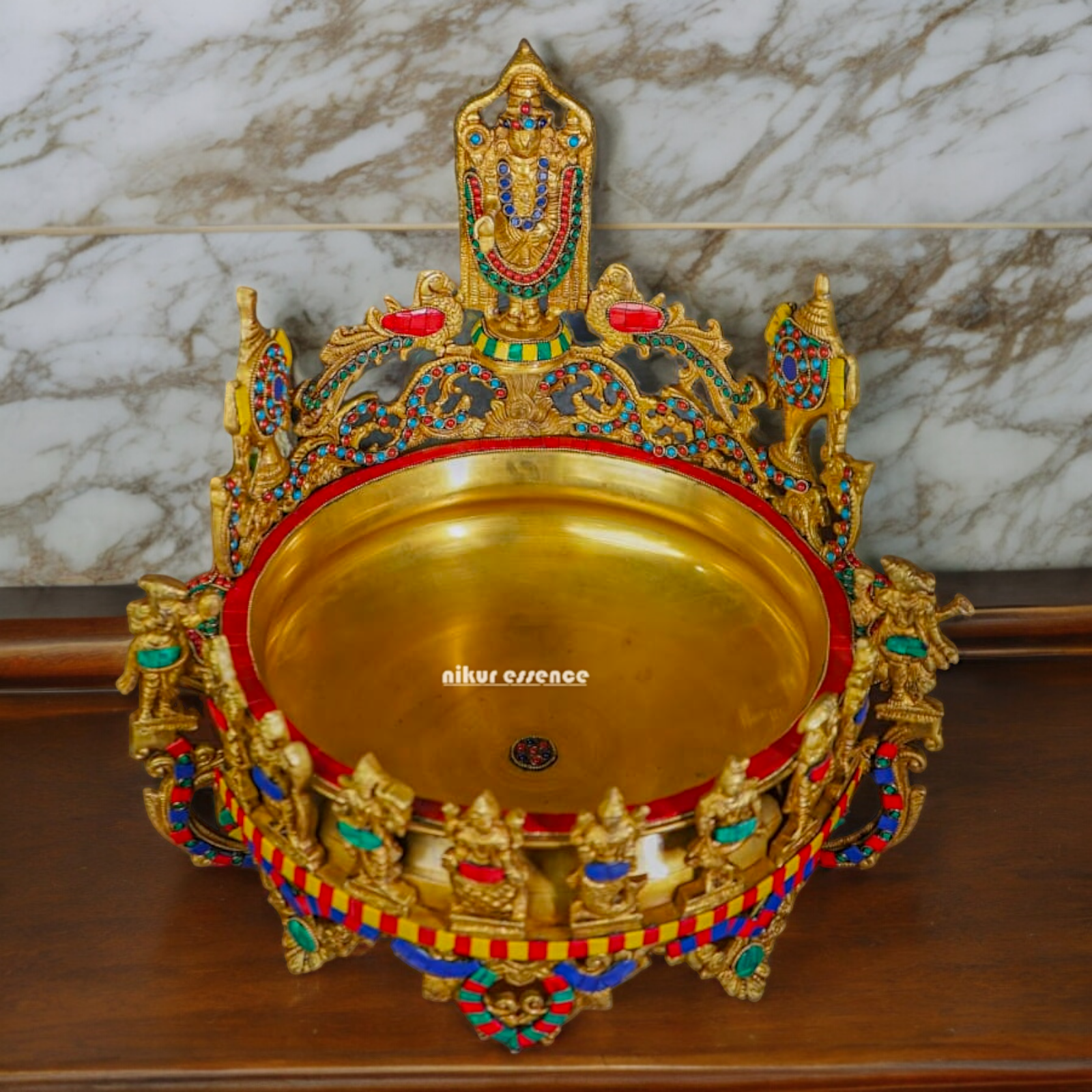 Shop Balaji Urli With Stone Work - 17 inch Nikuressence