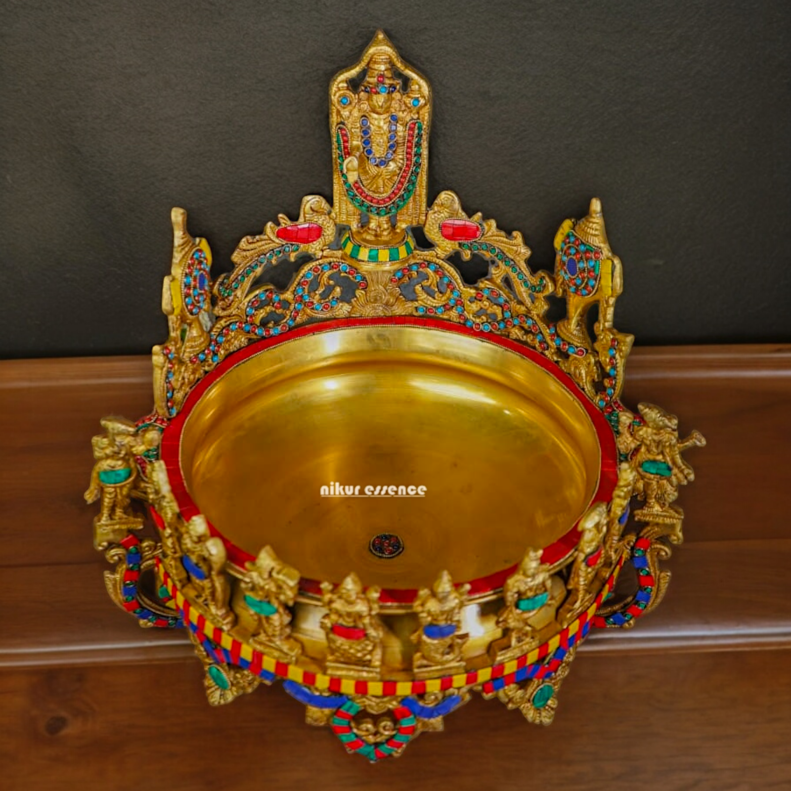 Shop Balaji Urli With Stone Work - 17 inch Nikuressence