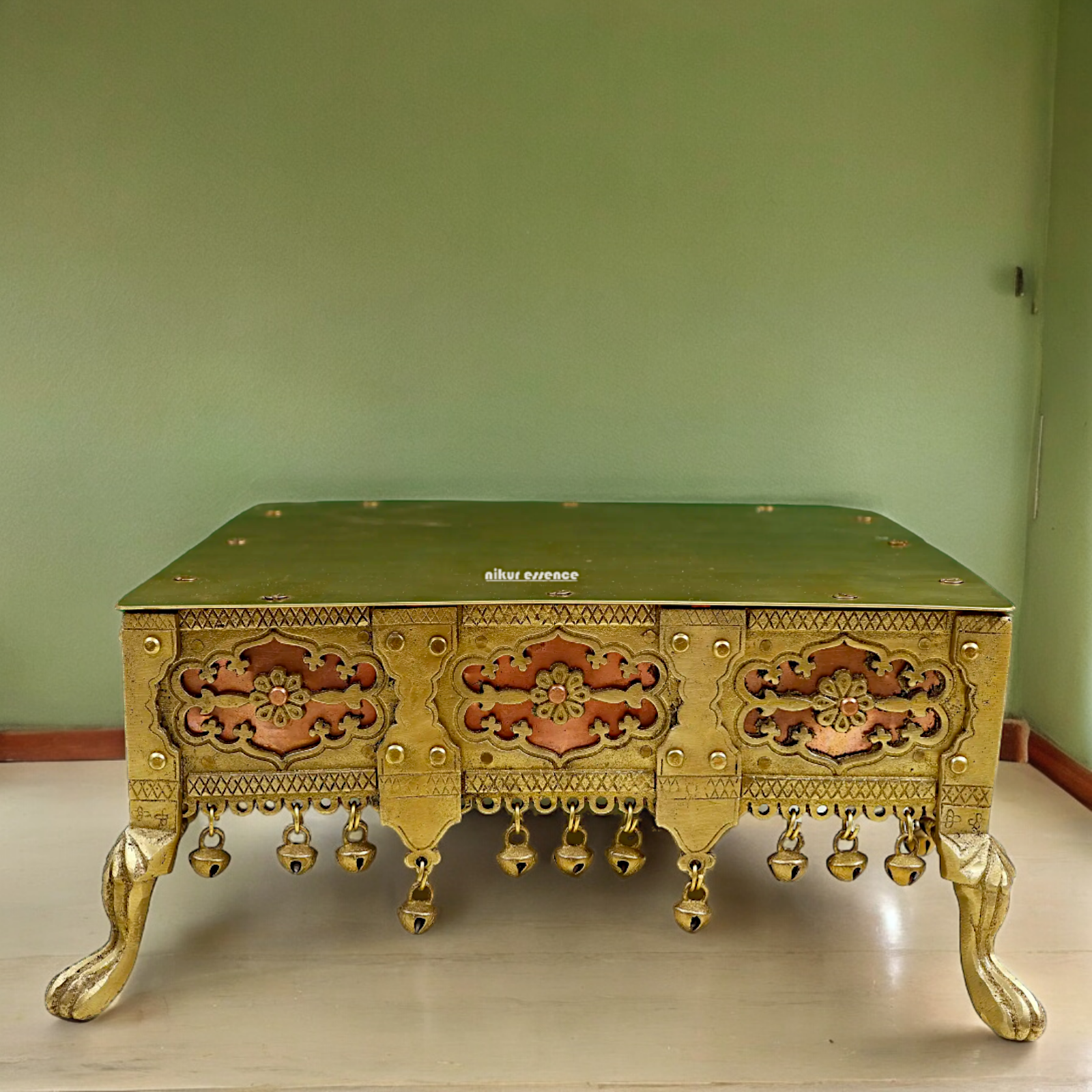 Buy Brass Chowki - 13 inches Nikuressence