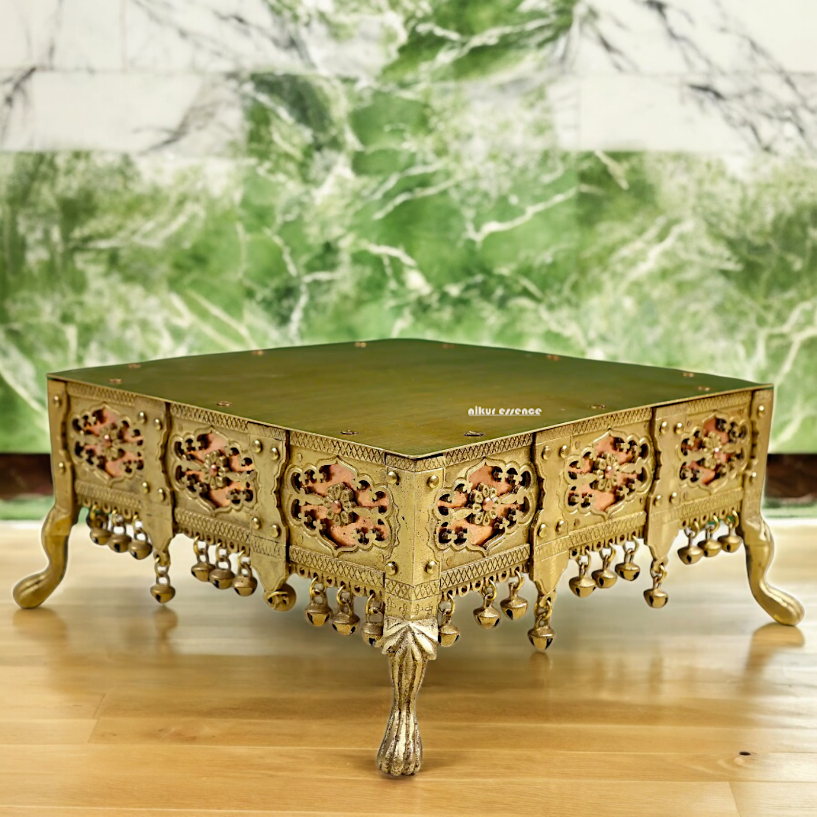 Buy Brass Chowki - 13 inches Nikuressence