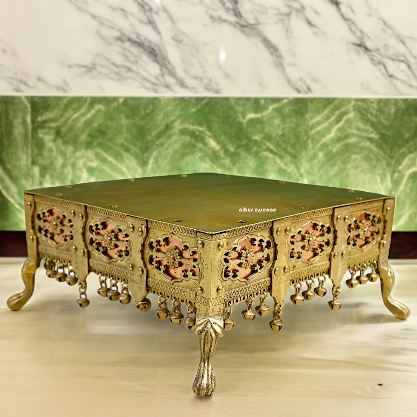 Buy Brass Chowki - 13 inches Nikuressence