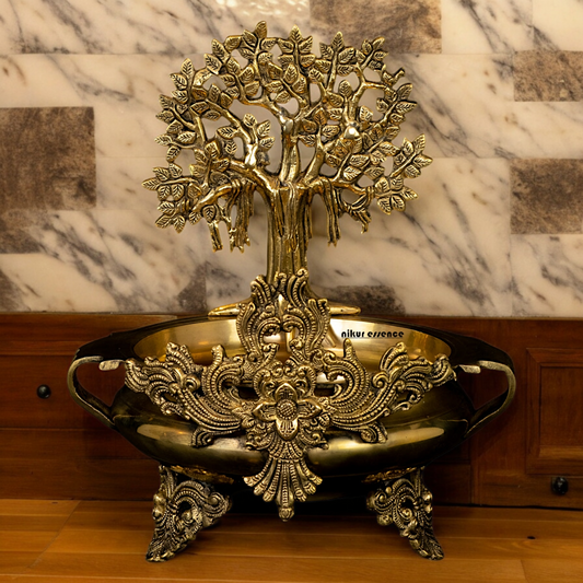 Large Tree Urli Braas - 14 inches Nikuressence