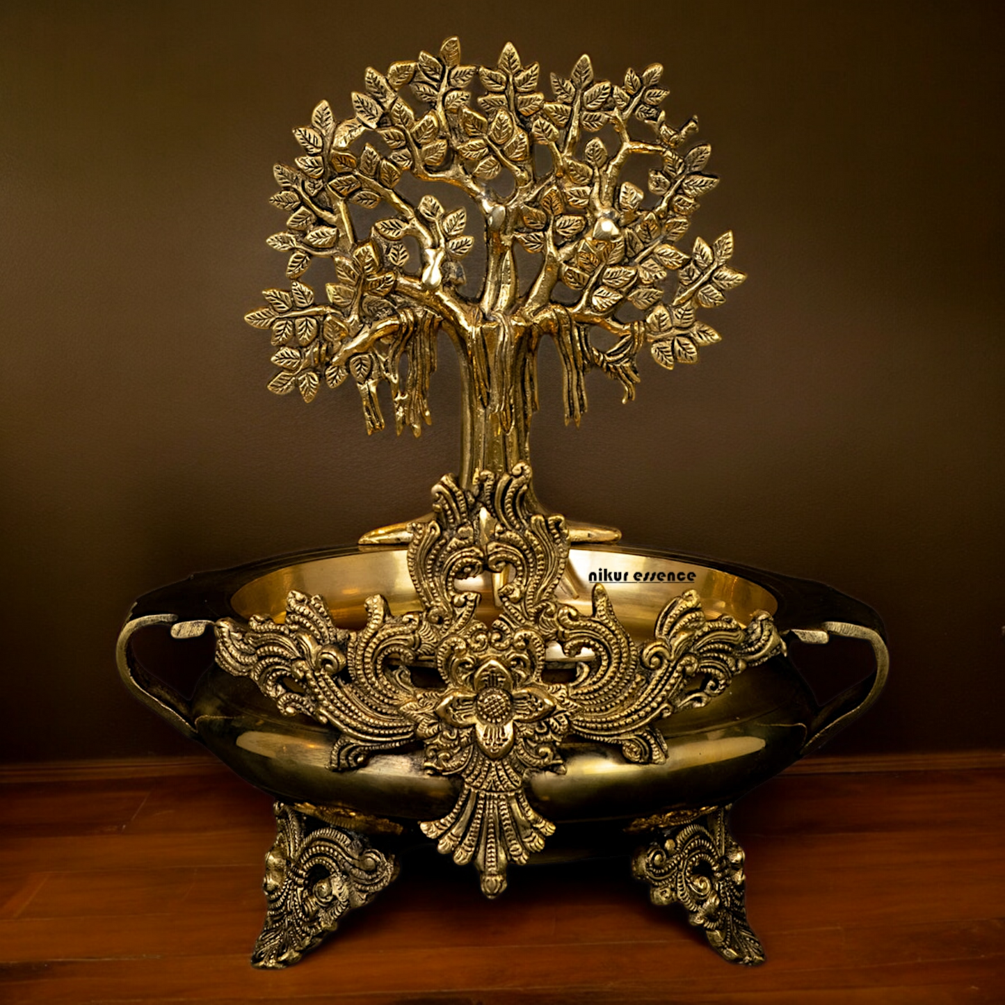 Large Tree Urli Braas - 14 inches Nikuressence