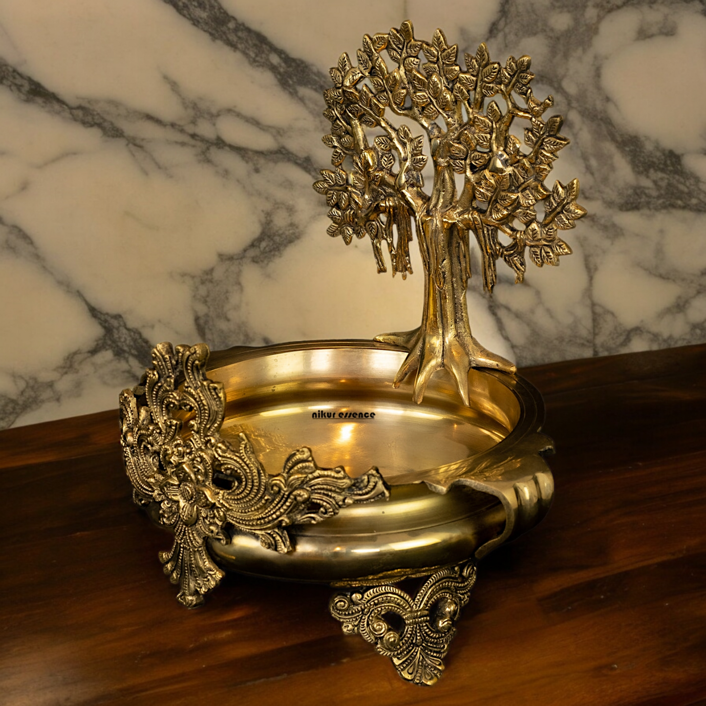 Large Tree Urli Braas - 14 inches Nikuressence