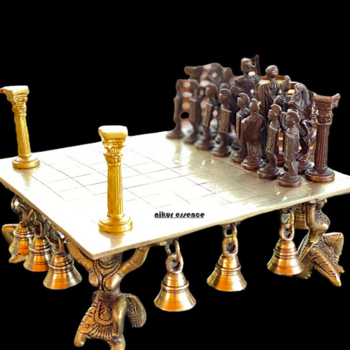 Brass Chess Board Game - 9.5 Inches Nikuressence