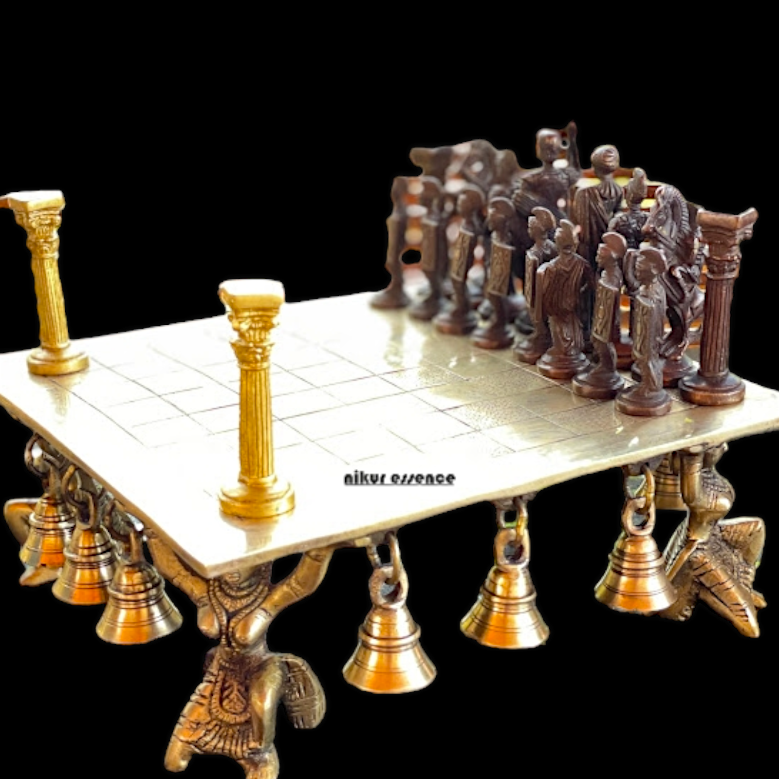 Brass Chess Board Game - 9.5 Inches Nikuressence