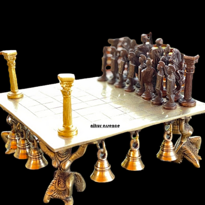 Brass Chess Board Game - 9.5 Inches Nikuressence