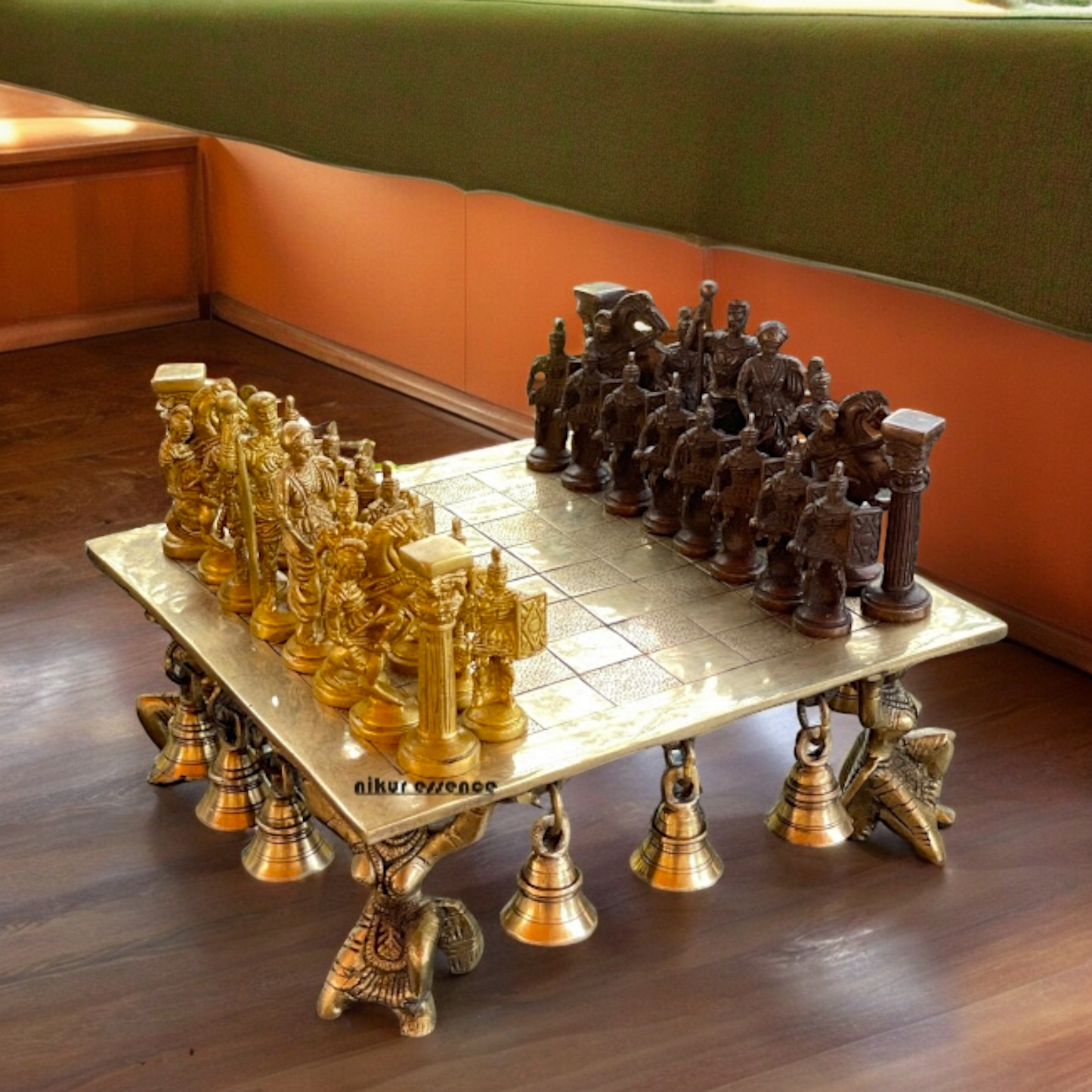 Brass Chess Board Game - 9.5 Inches Nikuressence
