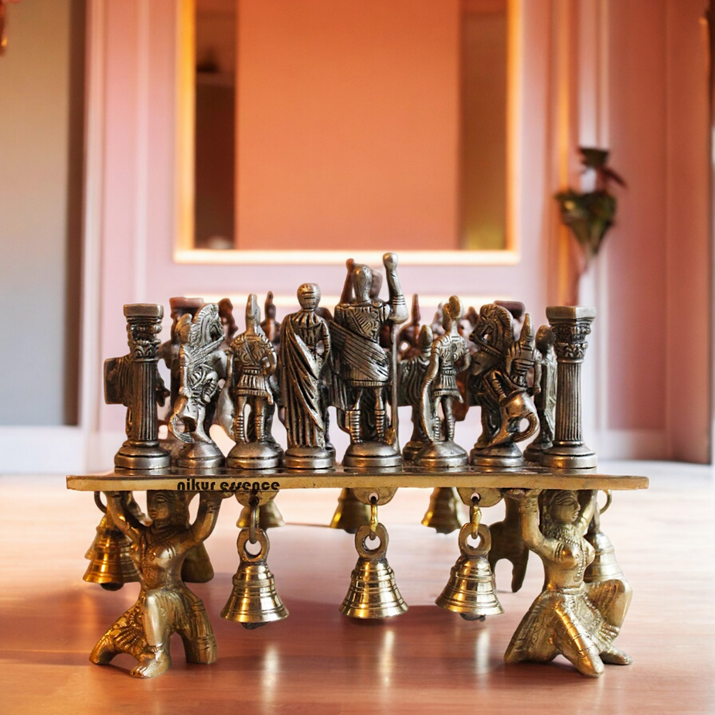 Brass Chess Board Game - 9.5 Inches Nikuressence
