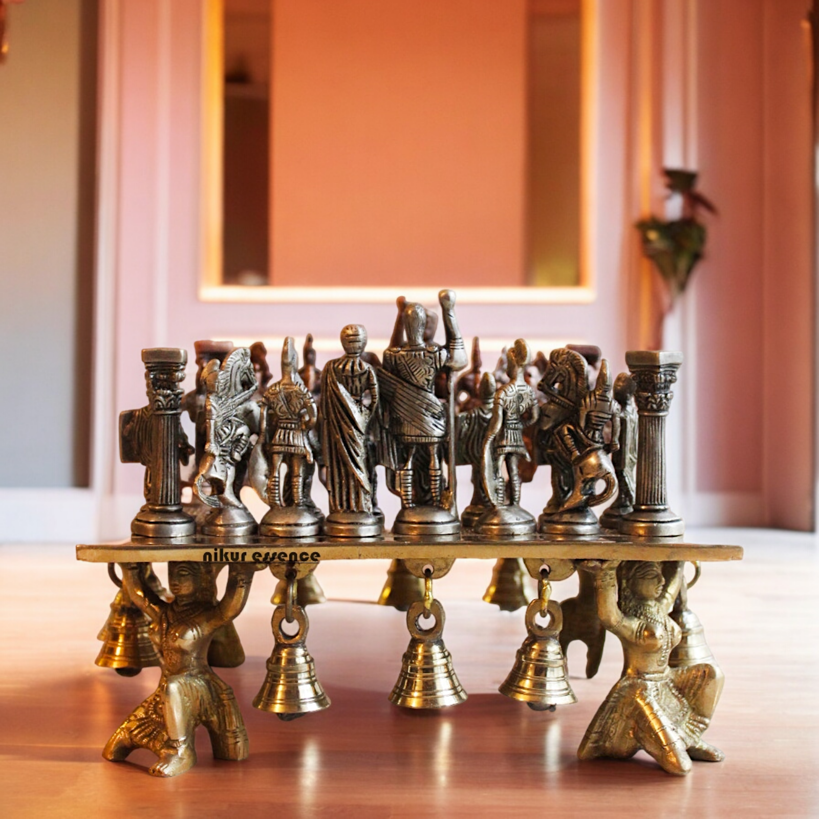 Brass Chess Board Game - 9.5 Inches Nikuressence