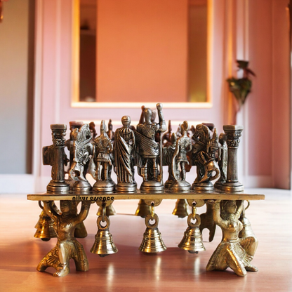 Brass Chess Board Game - 9.5 Inches Nikuressence