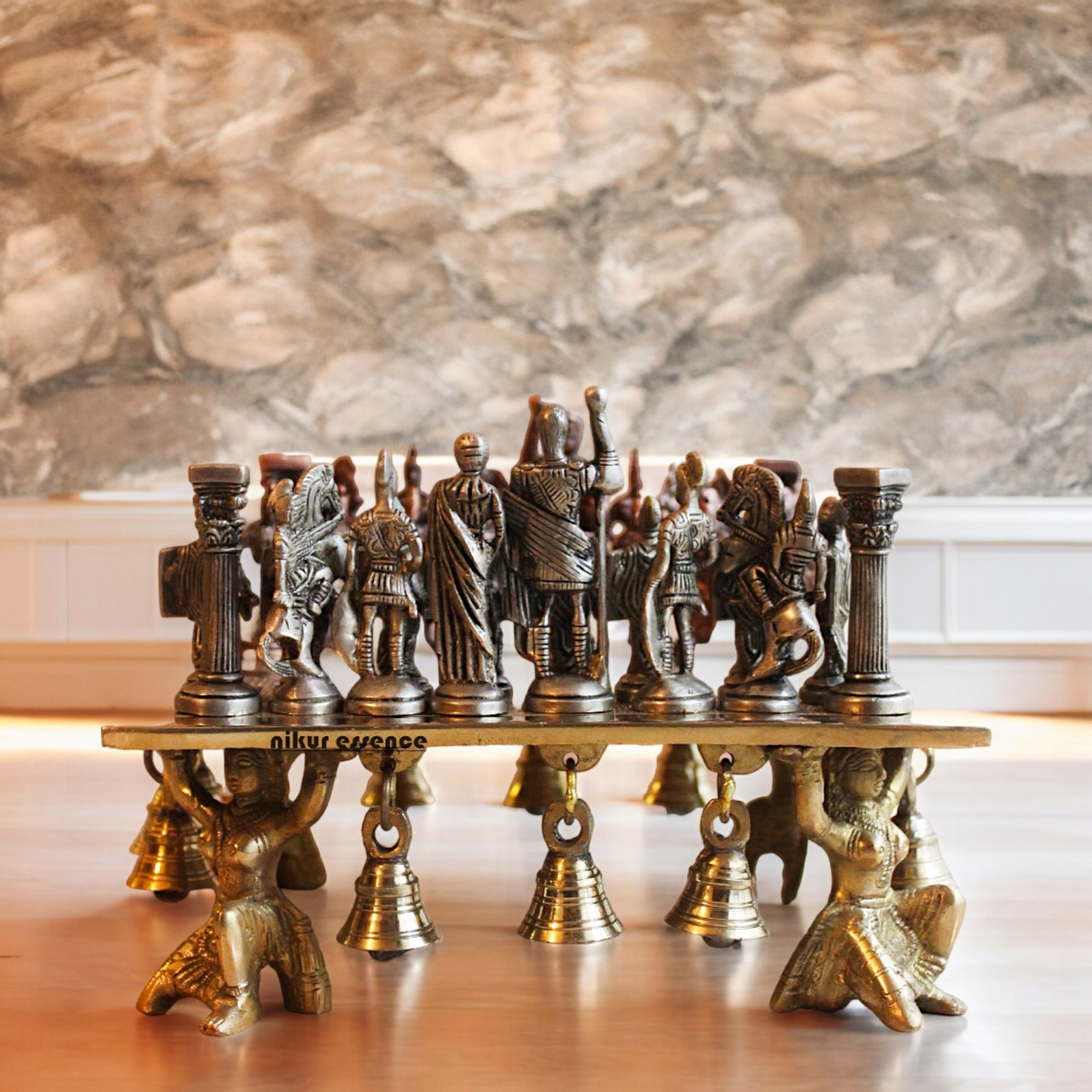 Brass Chess Board Game - 9.5 Inches Nikuressence