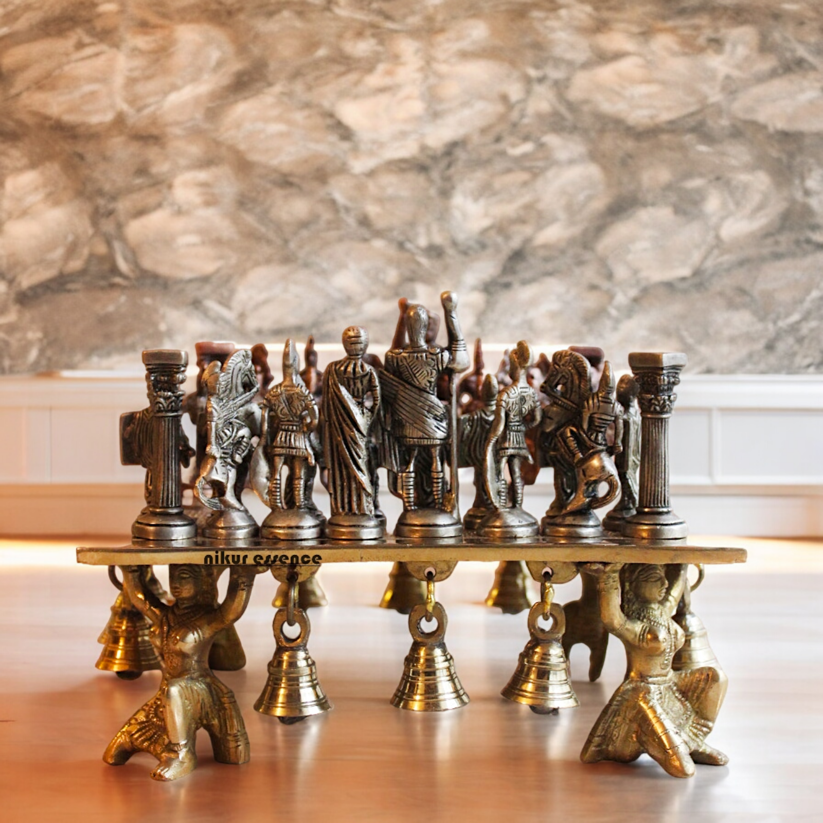 Brass Chess Board Game - 9.5 Inches Nikuressence