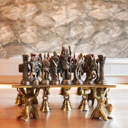 Brass Chess Board Game - 9.5 Inches Nikuressence