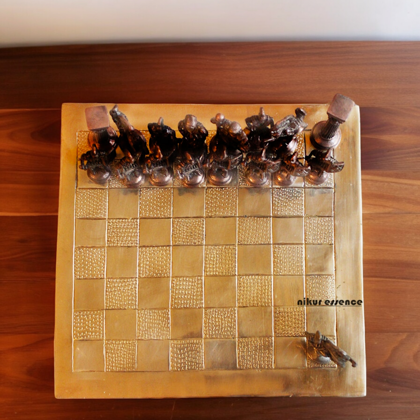 Brass Chess Board Game - 9.5 Inches Nikuressence