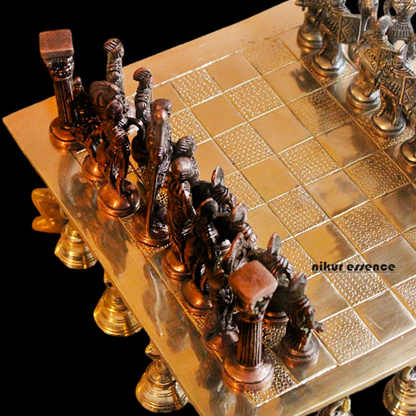 Brass Chess Board Game - 9.5 Inches Nikuressence