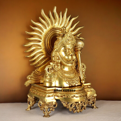 Buy Hanuman Face Solid Brass idol - 14.5 inches Nikuressence