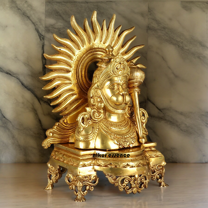 Buy Hanuman Face Solid Brass idol - 14.5 inches Nikuressence