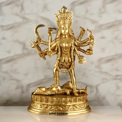 Solid Brass Kali Maa Statue - 15 Inches Nikuressence