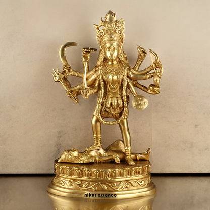 Solid Brass Kali Maa Statue - 15 Inches Nikuressence