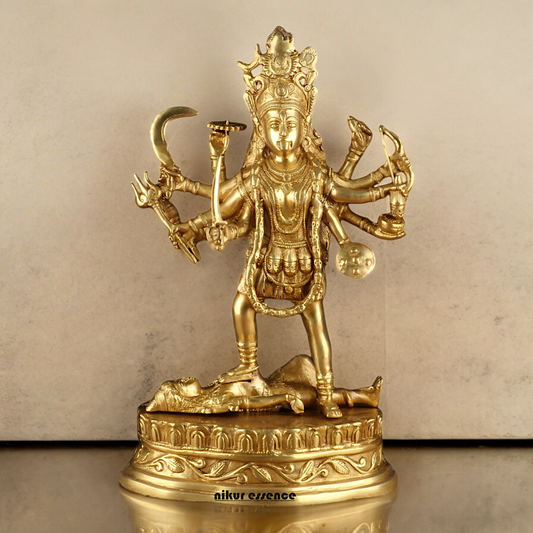 Solid Brass Kali Maa Statue - 15 Inches Nikuressence