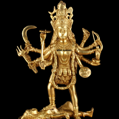 Solid Brass Kali Maa Statue - 15 Inches Nikuressence