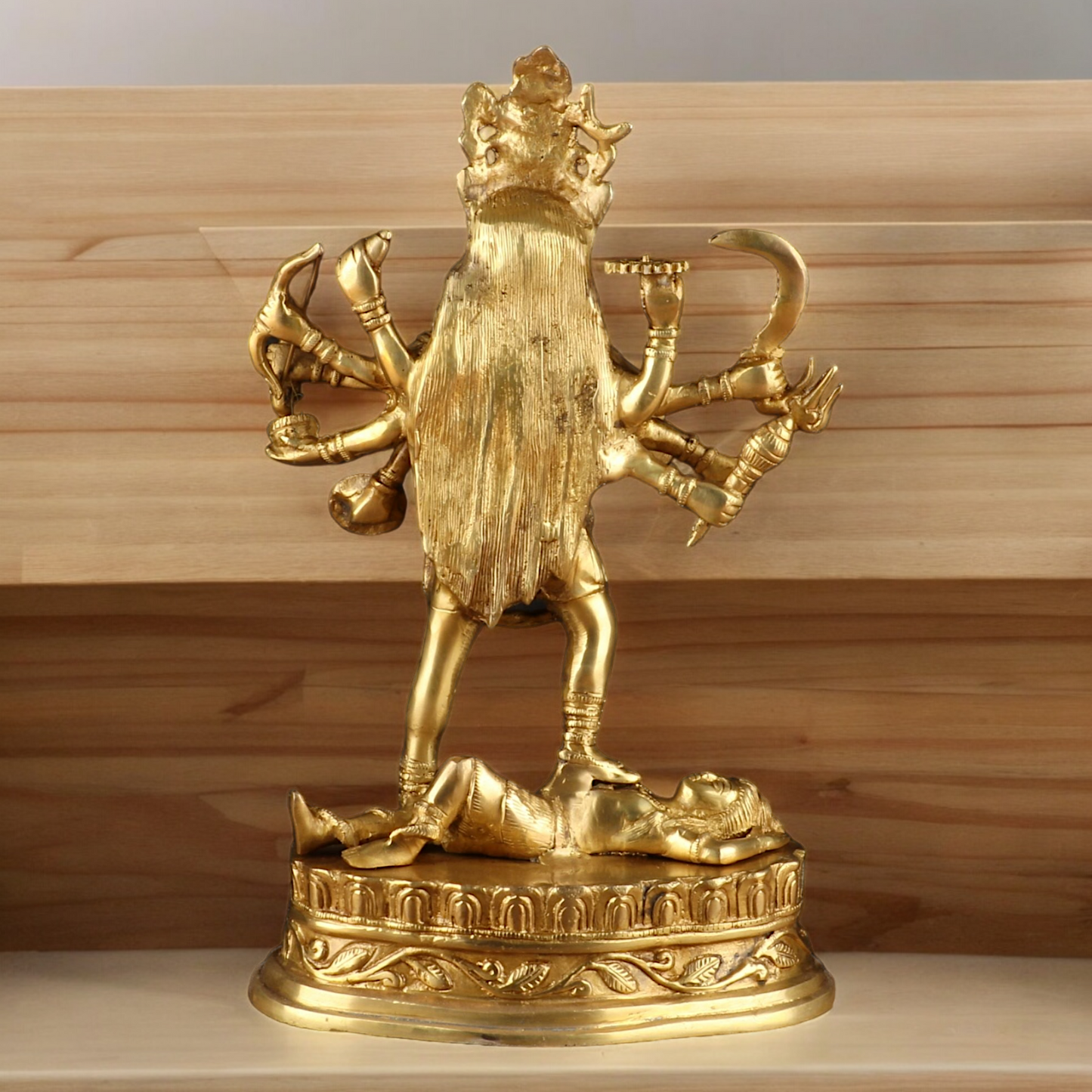 Solid Brass Kali Maa Statue - 15 Inches Nikuressence