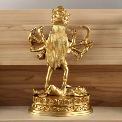 Solid Brass Kali Maa Statue - 15 Inches Nikuressence