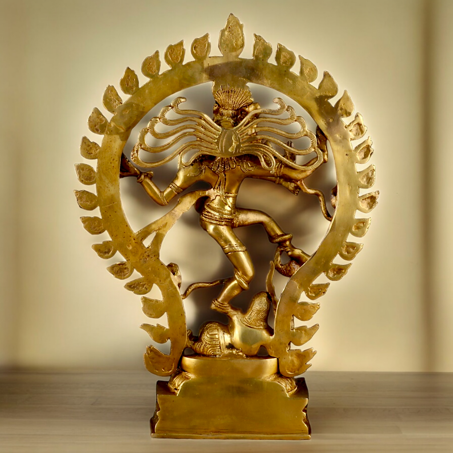 Solid Brass Nataraja Shiva idol - 20 inches Nikuressence