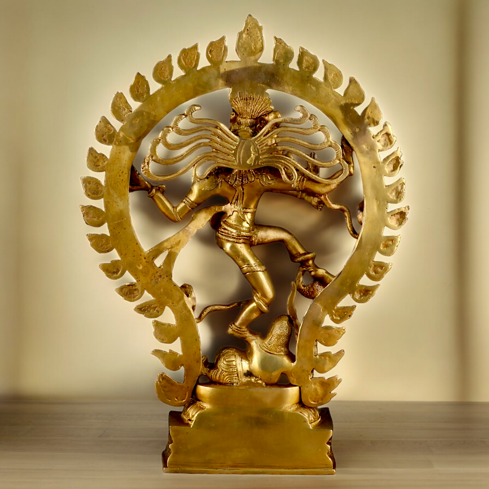 Solid Brass Nataraja Shiva idol - 20 inches Nikuressence