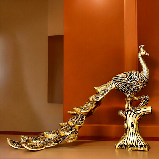 Buy Peacock Solid Brass Idol - 12 inches Nikuressence
