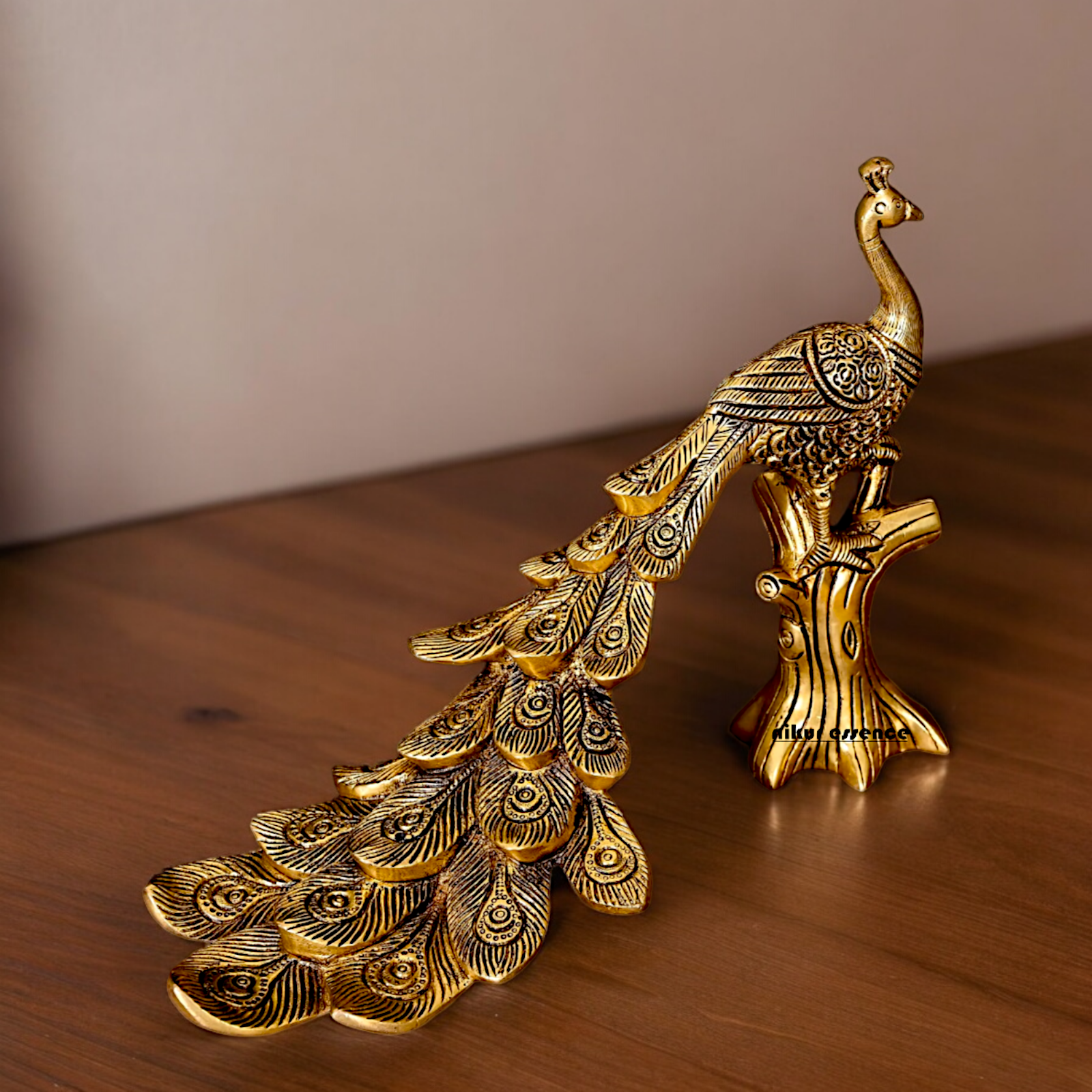 Buy Peacock Solid Brass Idol - 12 inches Nikuressence